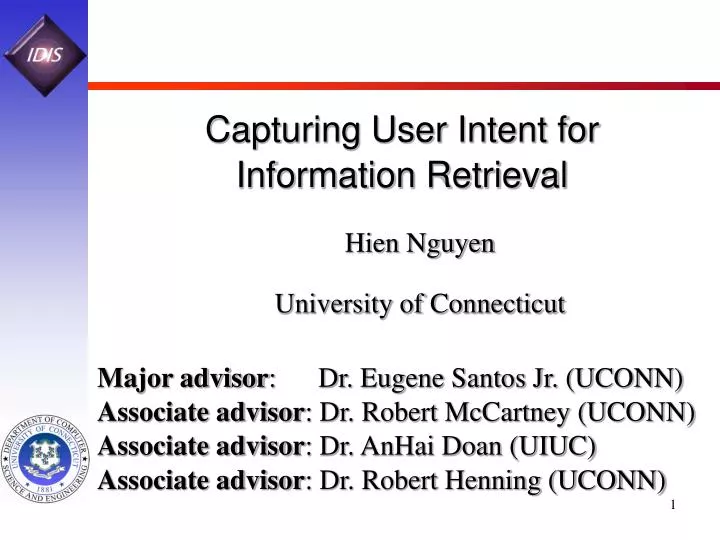 capturing user intent for information retrieval