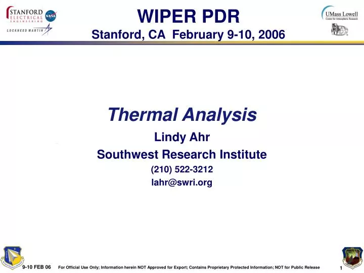 thermal analysis