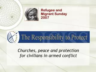 Churches, peace and protection for civilians in armed conflict