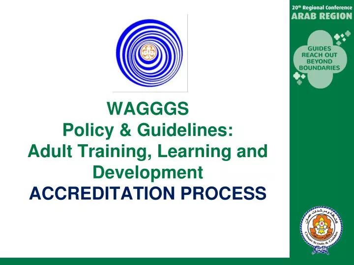 wagggs policy guidelines adult training learning and development accreditation process
