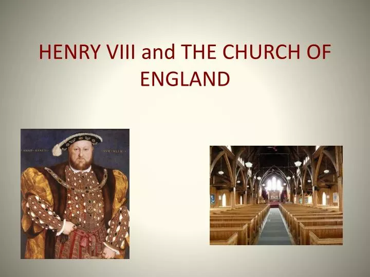 henry viii and the church of england