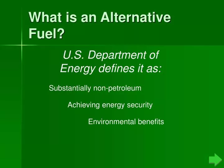 what is an alternative fuel