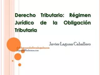 Javier Laguna Caballero jlc@lagunacaballeroabogados jlaguna@ladersam