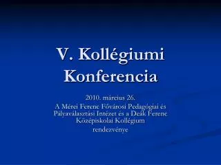 v koll giumi konferencia