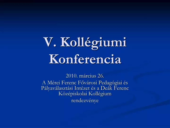 v koll giumi konferencia