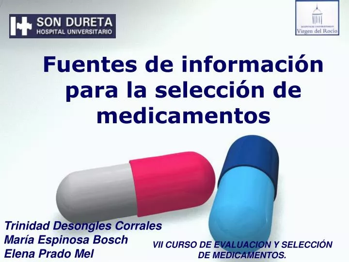 fuentes de informaci n para la selecci n de medicamentos