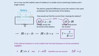How would we find the current that is leaving the battery?