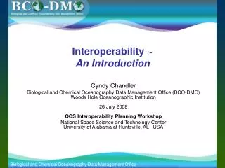 Interoperability ~ An Introduction