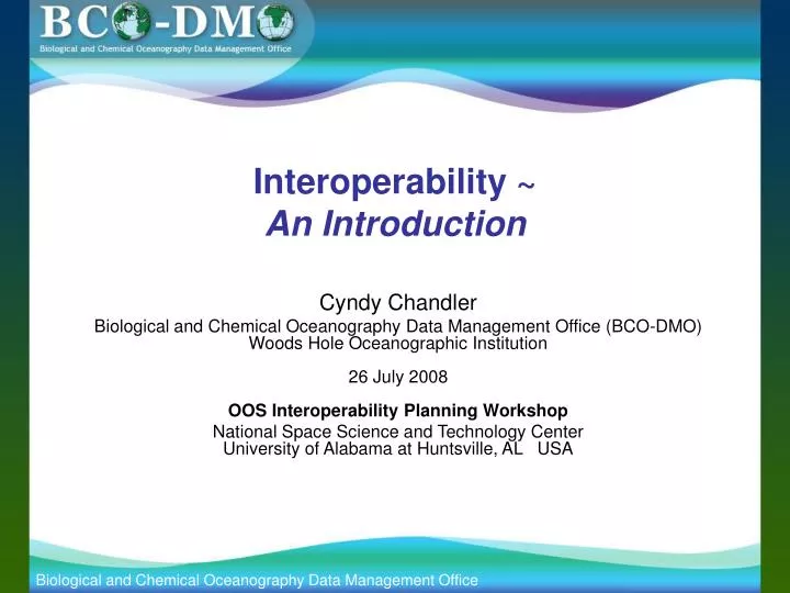interoperability an introduction