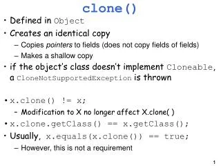 clone() ‏