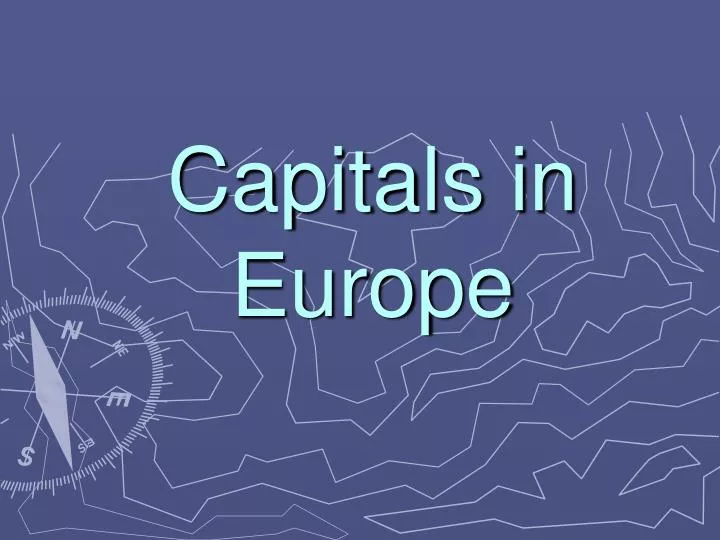 capitals in europe
