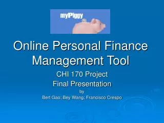 Online Personal Finance Management Tool