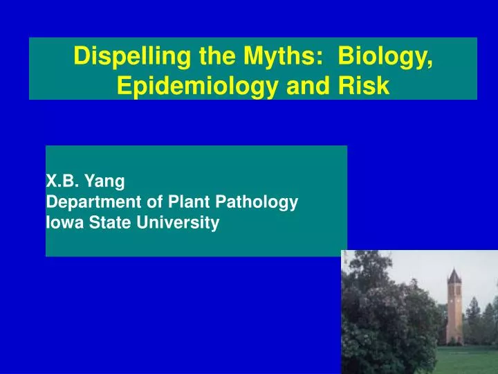 dispelling the myths biology epidemiology and risk