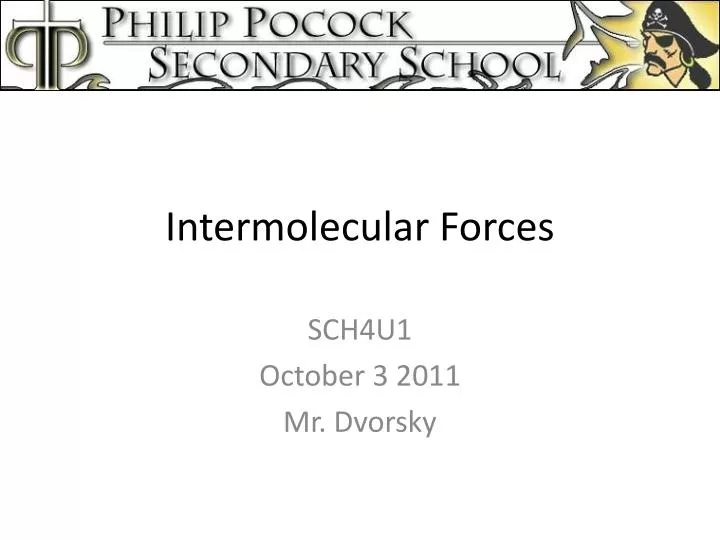 intermolecular forces