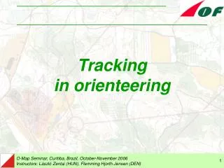 Tracking in orienteering