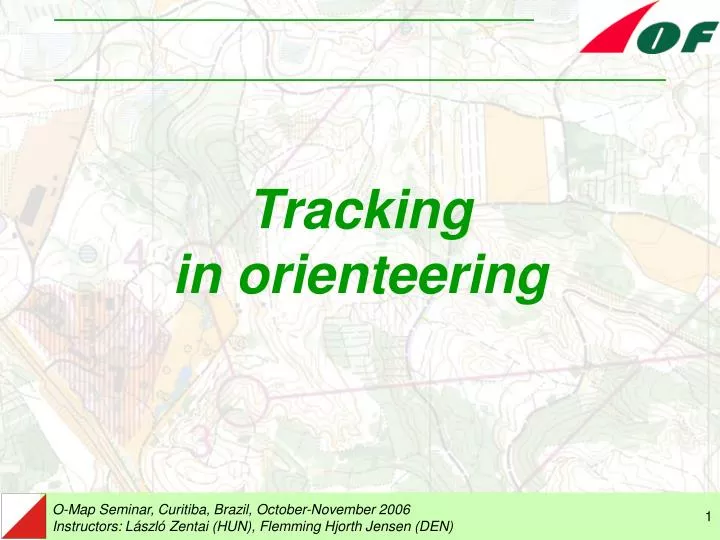 tracking in orienteering