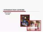 Introduction Geniuses - slide 1