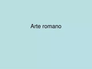 arte romano