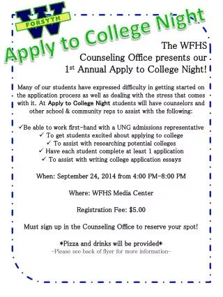 Apply to College Night