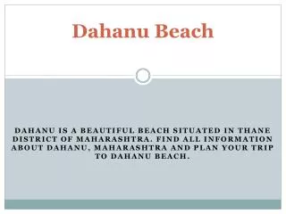 Dahanu Beach