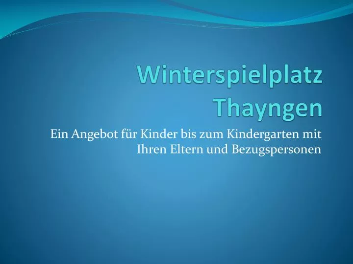 winterspielplatz thayngen