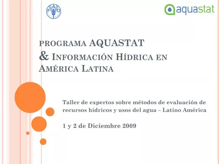 programa aquastat informaci n h drica en am rica latina