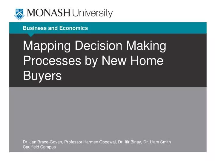 mapping decision making processes by new home buyers