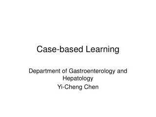 Case-based Learning