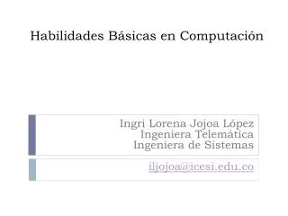 habilidades b sicas en computaci n