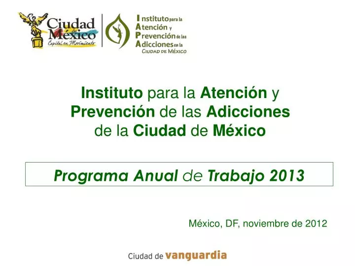 programa anual de trabajo 2013