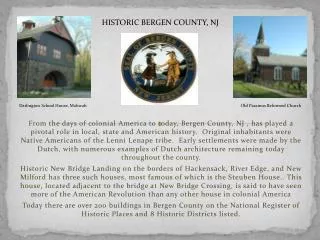 HISTORIC BERGEN COUNTY, NJ