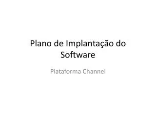 plano de implanta o do software