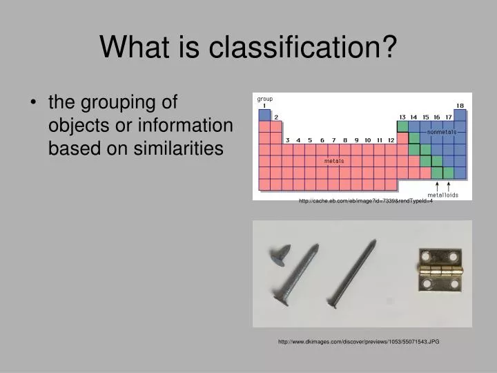 what is classification