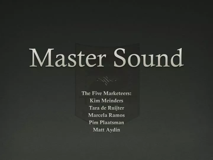 master sound