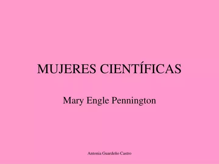 mujeres cient ficas