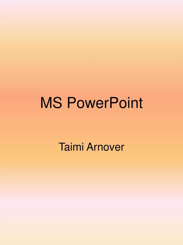 ms powerpoint