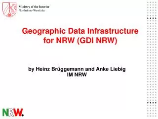 Geographic Data Infrastructure for NRW (GDI NRW)