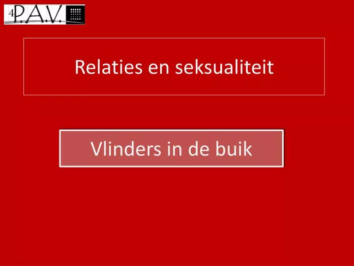 vlinders in de buik