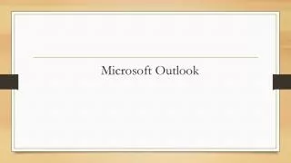Microsoft O utlook