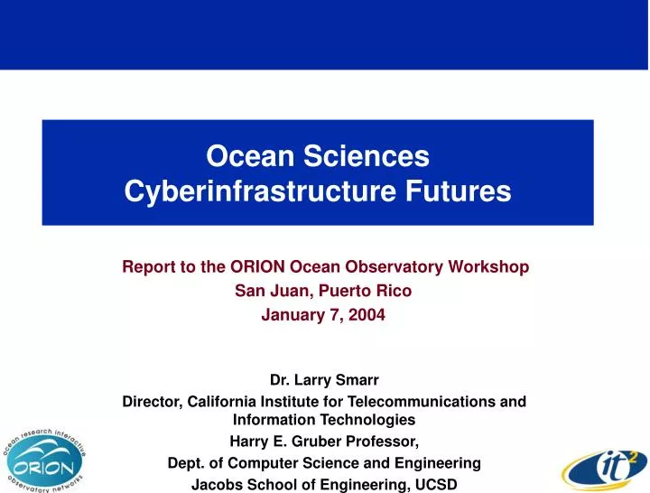 ocean sciences cyberinfrastructure futures