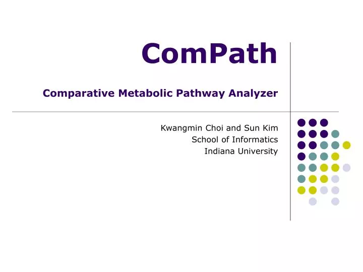 compath comparative metabolic pathway analyzer