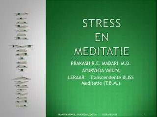 STRESS en MEDITATIE