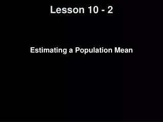 Lesson 10 - 2