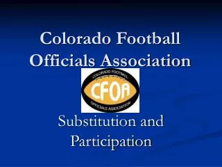 Colorado Football Officials Association