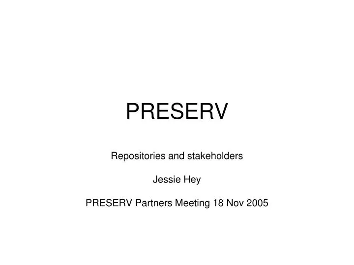 preserv