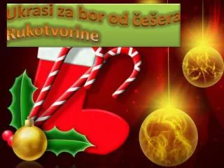 Ukrasi za bor od češera Rukotvorine