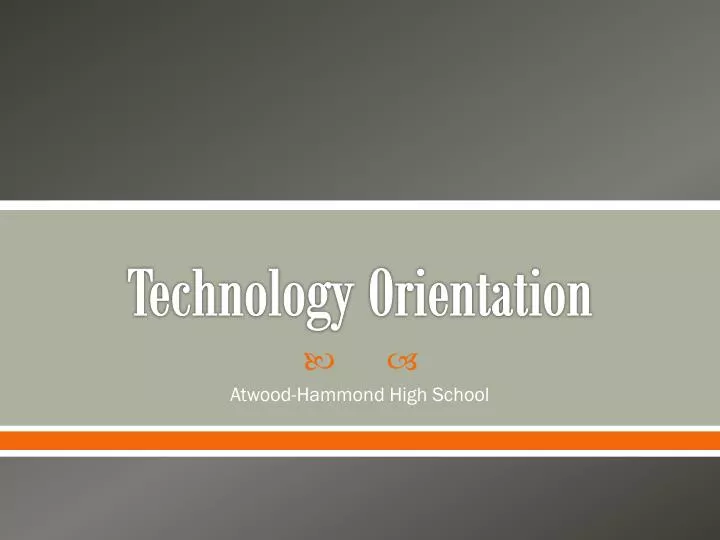 technology orientation