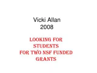 Vicki Allan 2008