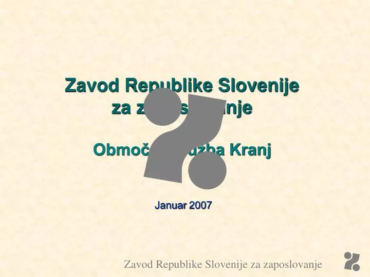zavod republike slovenije za zaposlovanje