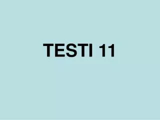 TESTI 11